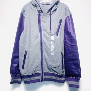 Sean John Gray and Purple Jacket